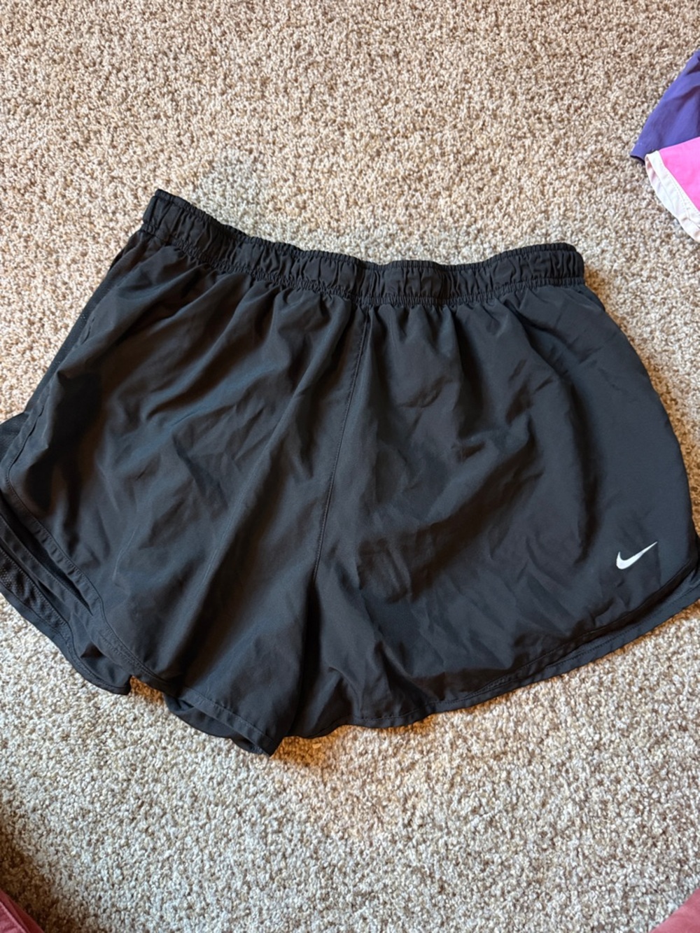 Nike Black Women's Lightweight Running Shorts with Swoosh